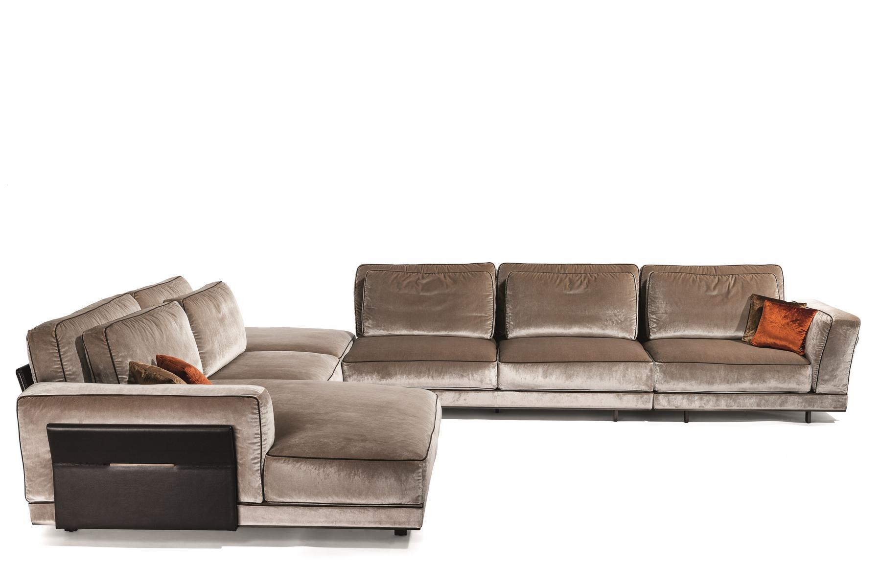 Sectional fabric sofa | Anthem by Visionnair