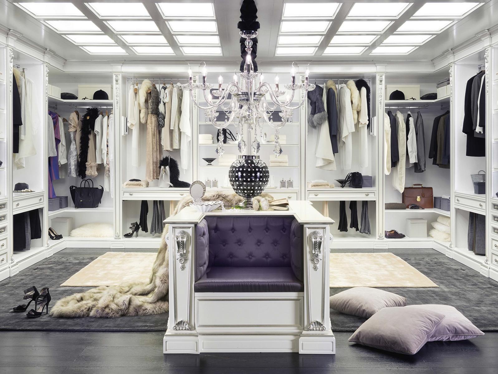 Wooden walk-in wardrobe | 14908 by Modenese Gastone