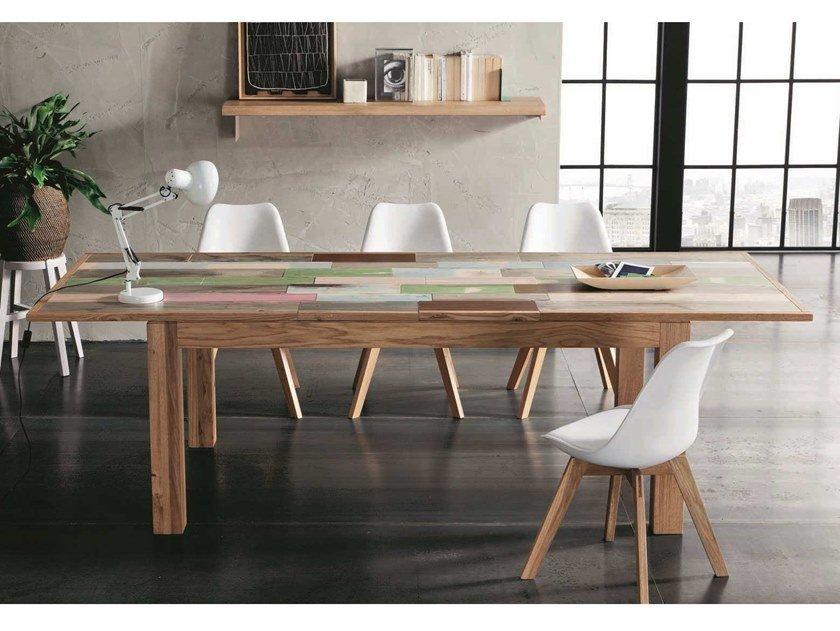 Extending rectangular oak table | Varadero by Altacorte