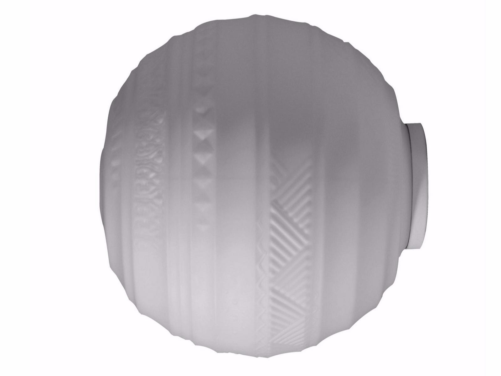 Satin glass wall lamp / ceiling lamp | Braille by Karman