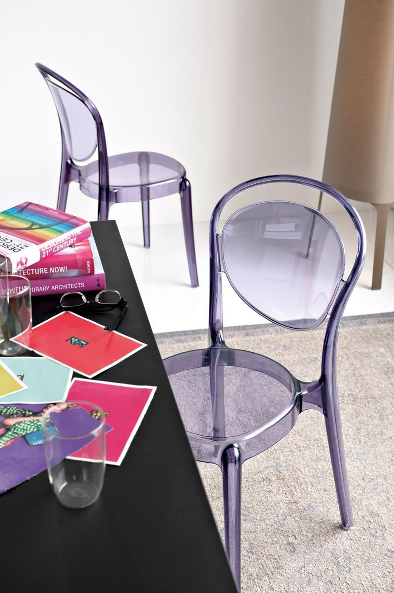 Stackable polycarbonate chair | Parisienne by Calligaris