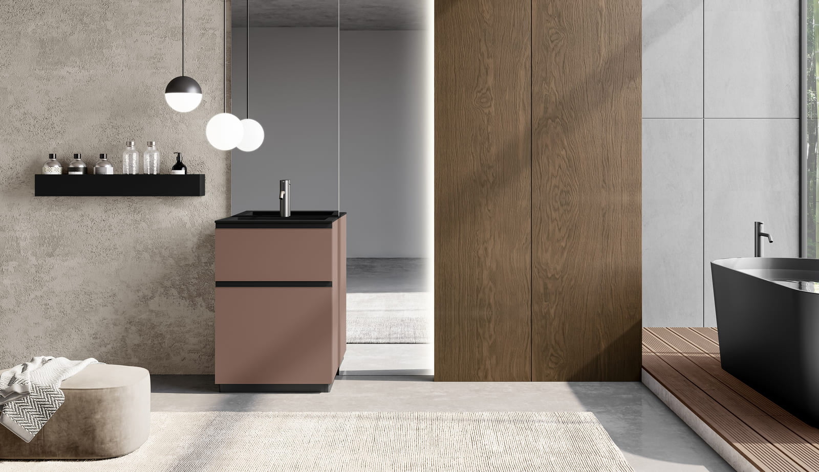 Melamine bathroom | Lapis by Birex