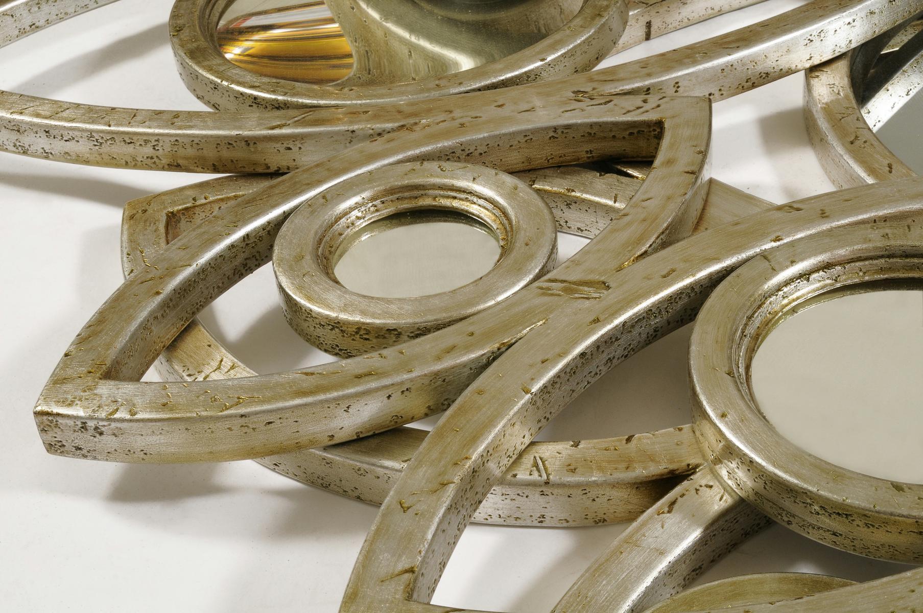 Round wall-mounted framed wooden mirror | Neapoli by Boca Do Lobo