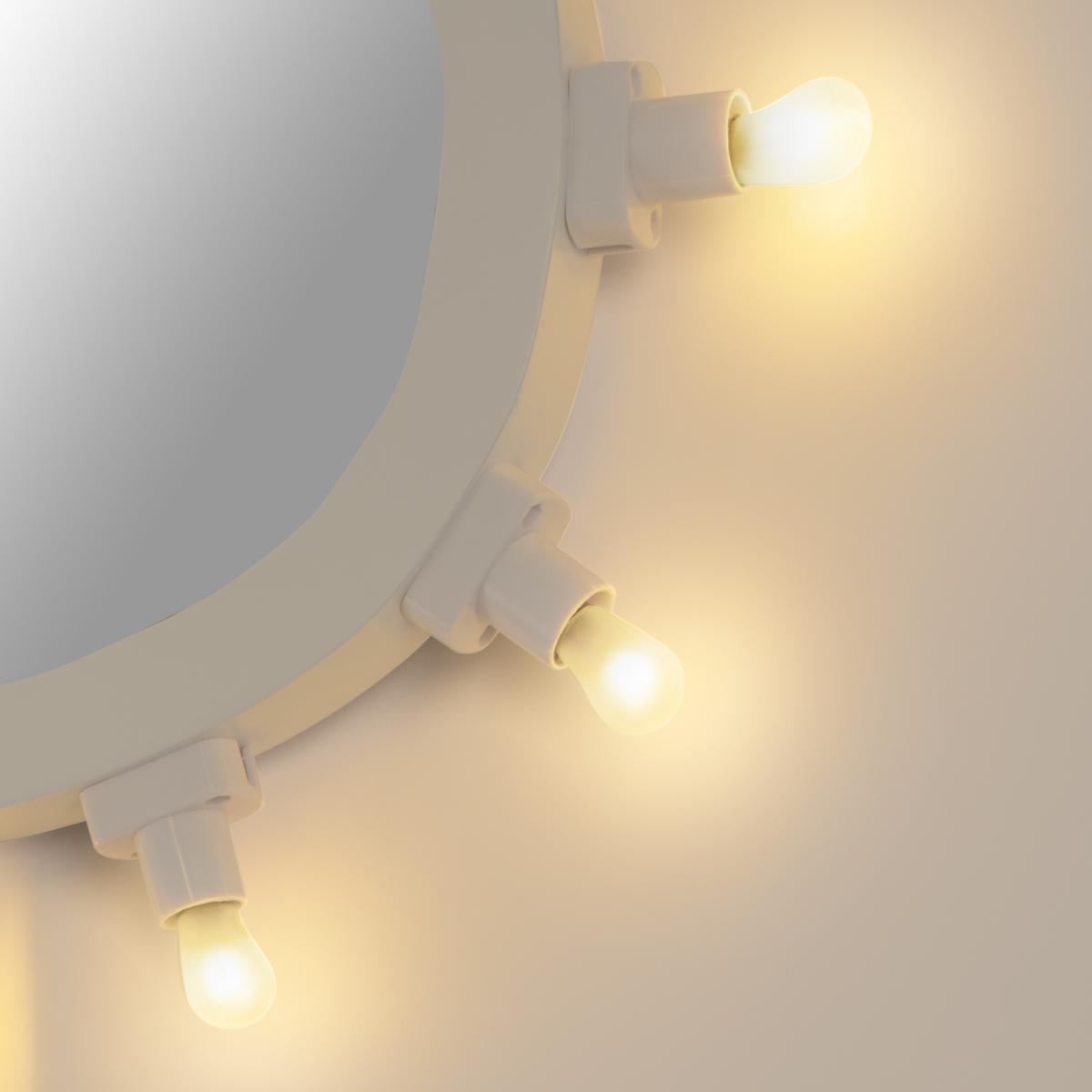 Wall-mounted mirror with integrated lighting | Luminaire Small by Seletti