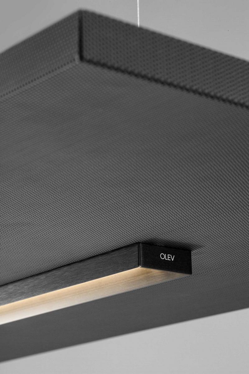 LED perforated metal pendant lamp | Stage Vertical Silence by Olev