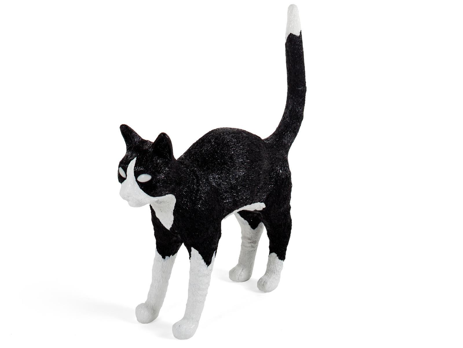 LED resin table lamp with USB charging | Jobby The Cat by Seletti