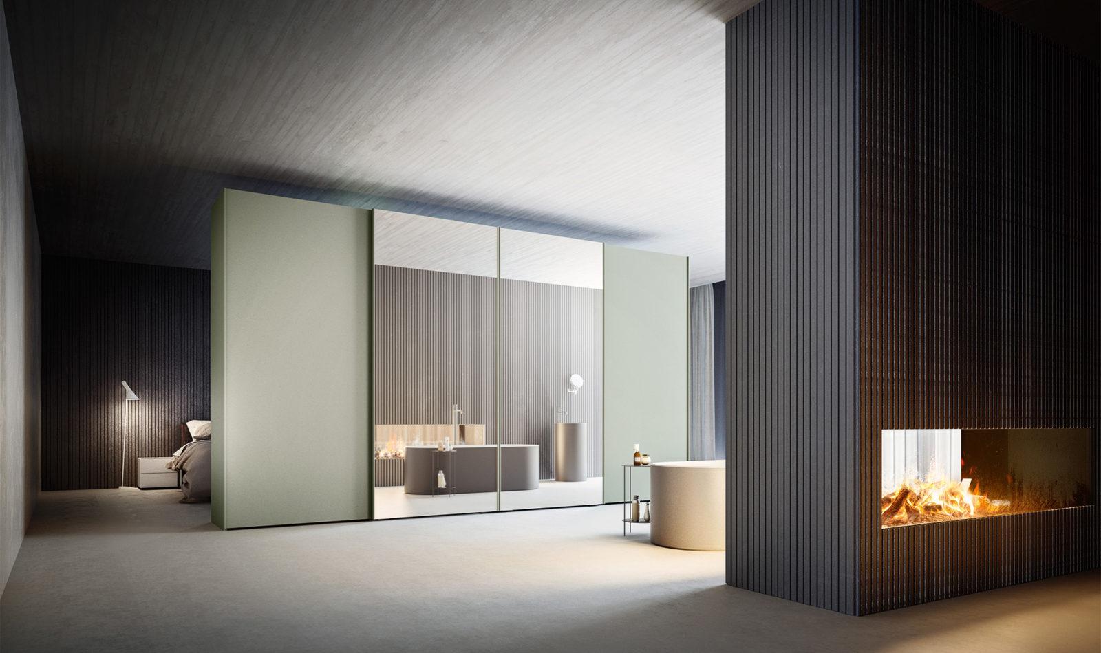 Modular lacquered wardrobe with drawers | Vision by ALF Dafre
