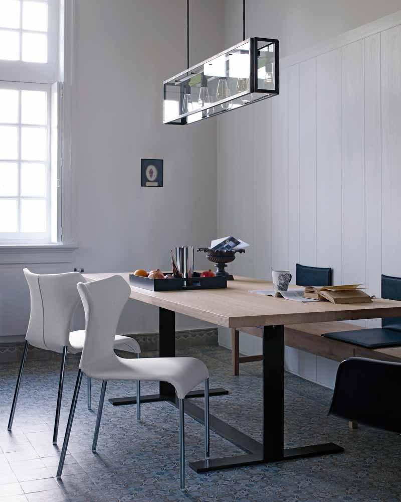 Upholstered fabric chair with removable cover | Papilio by B&B Italia