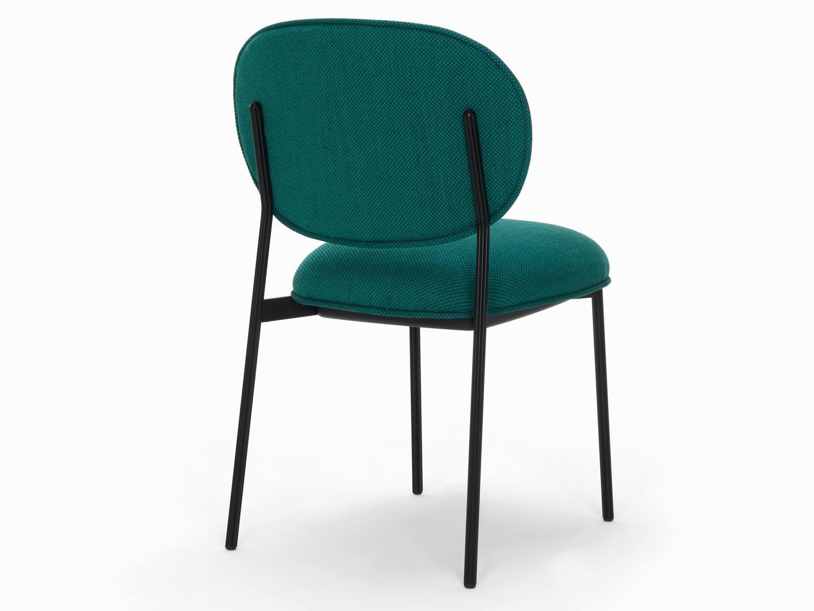 Upholstered stackable fabric chair | Blume 2950 by Pedrali