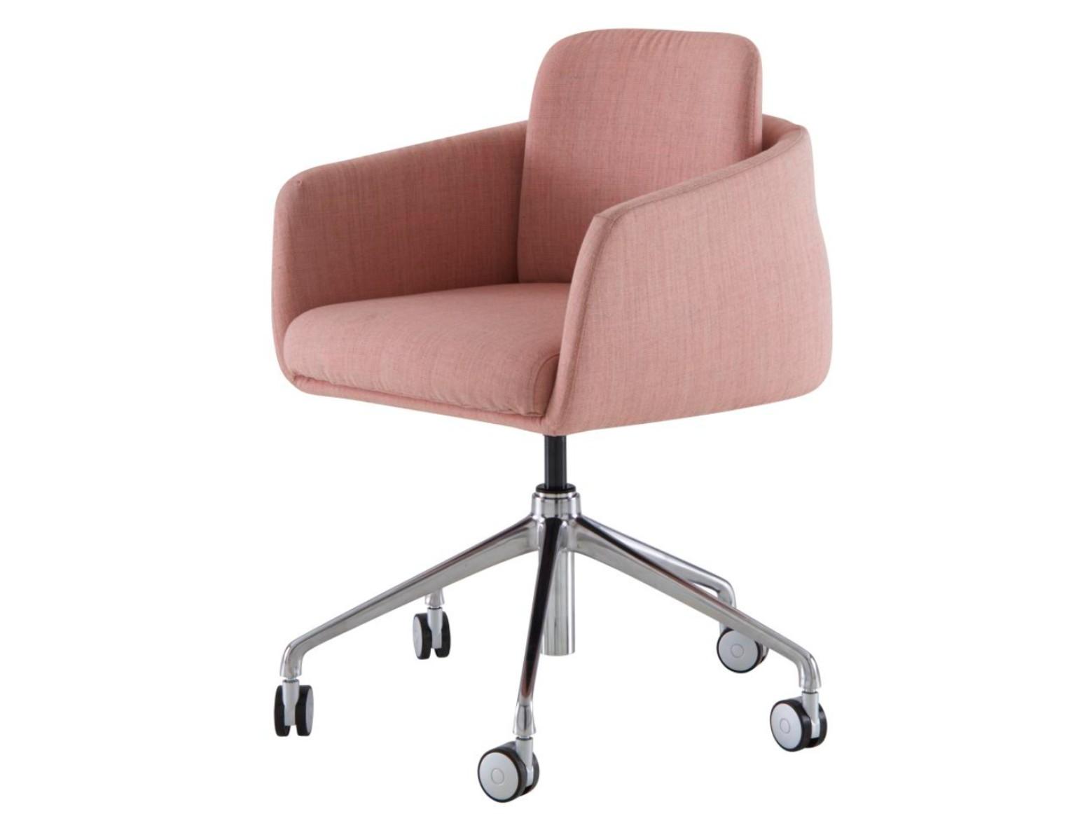 Height-adjustable fabric office chair with 5-Spoke base with castors | Tadao by Ligne Roset
