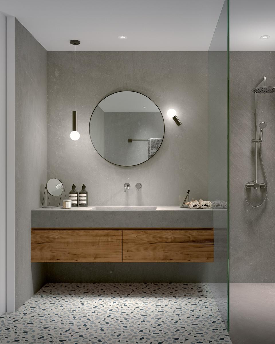 Glass and steel pendant lamp | Mist by Leds C4