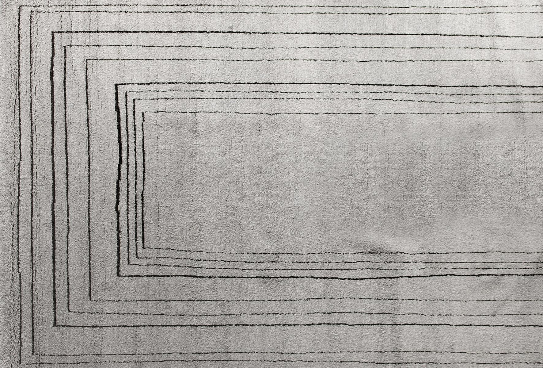 Patterned handmade wool rug | Berbère Pattern B by Baxter