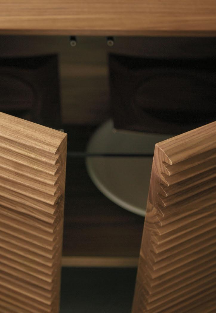 Walnut sideboard with doors | Riga by Porada