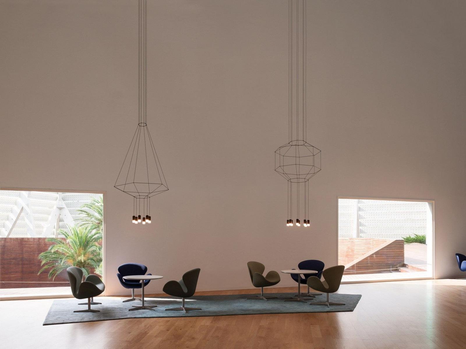LED pendant lamp | Wireflow 6 by Vibia