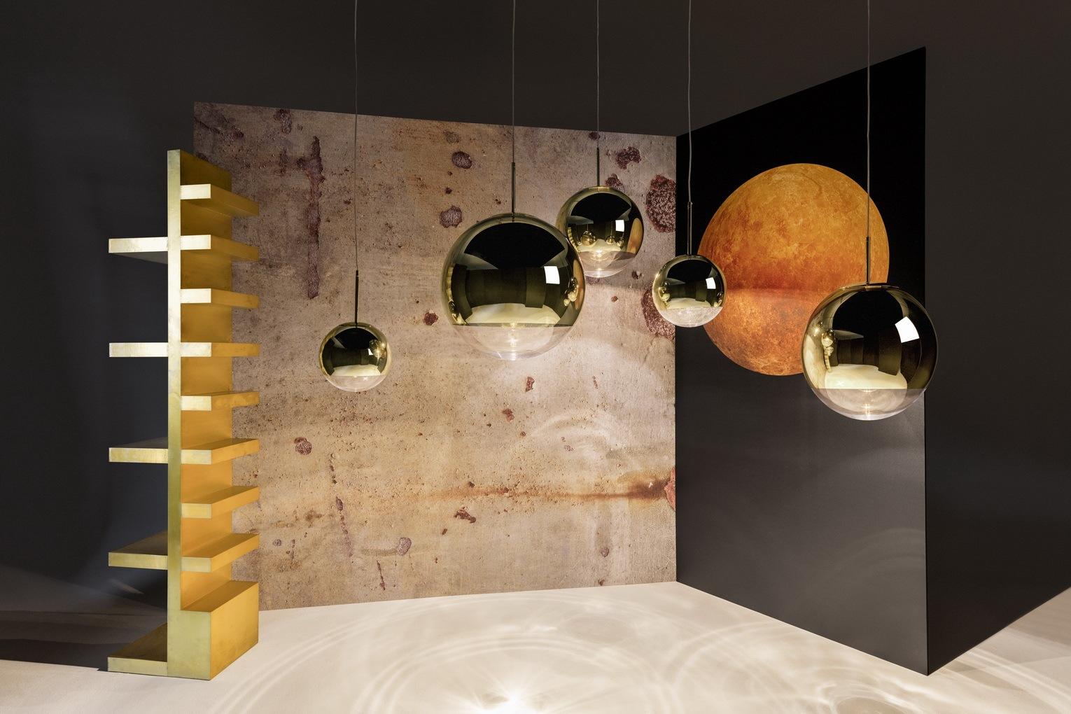 Glass pendant lamp in a contemporary style | Mirror Ball by Tom Dixon