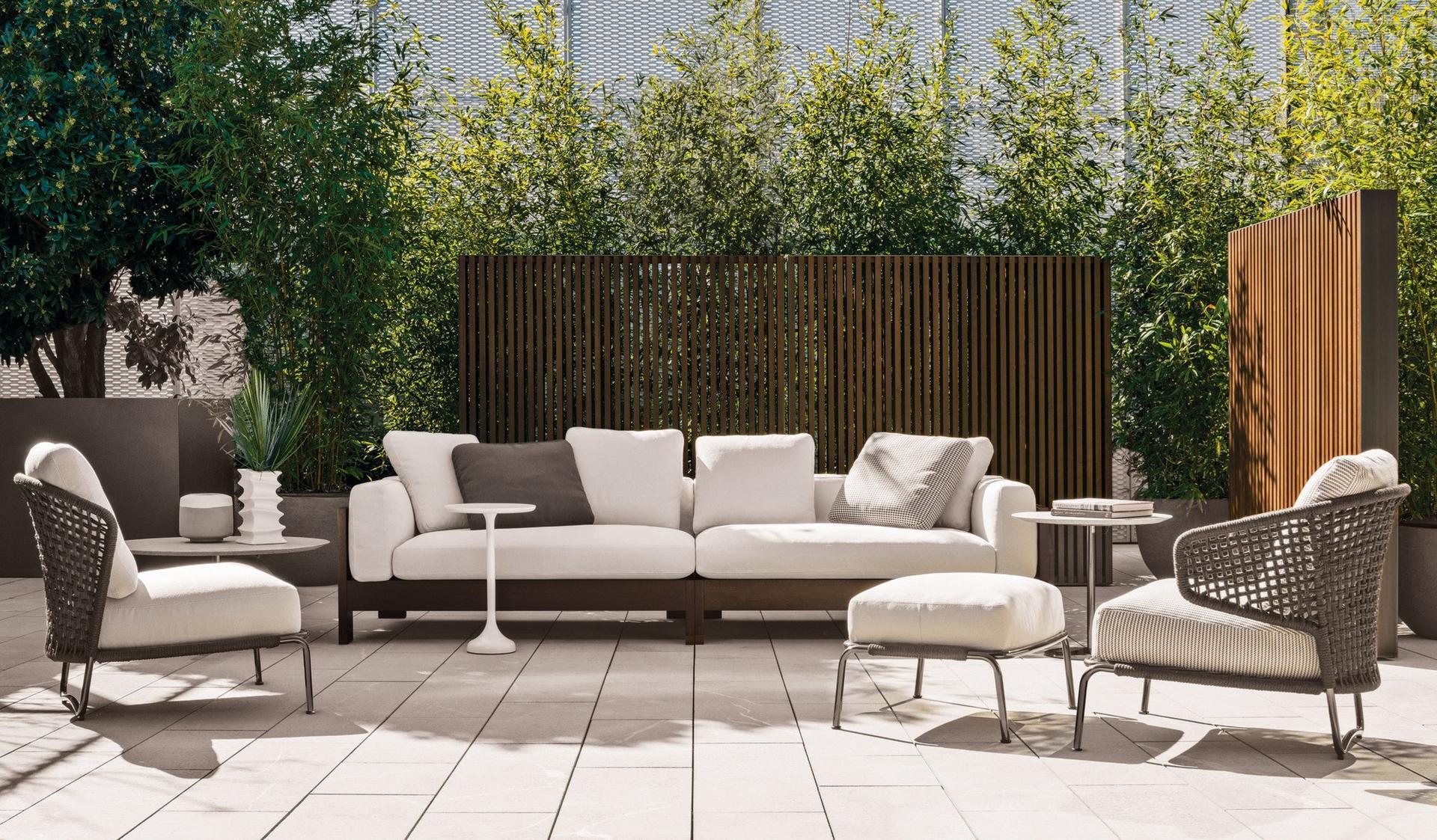 Outdoor sofa | Alison Dark Brown Outdoor by Minotti