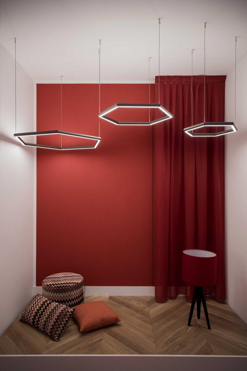LED pendant lamp | Poly Esagono by Olev
