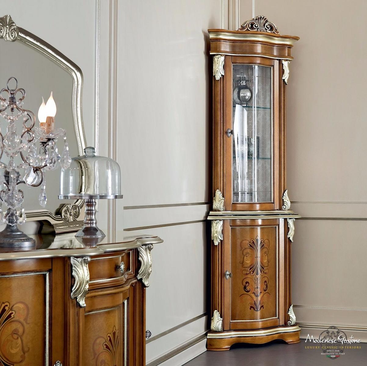 Wooden corner display cabinet | 13109 by Modenese Gastone