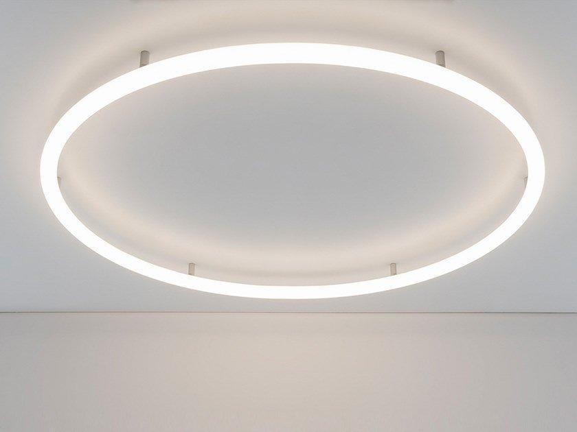 Semi-recessed wall lamp / ceiling lamp | Alphabet Of Light Circular by Artemide