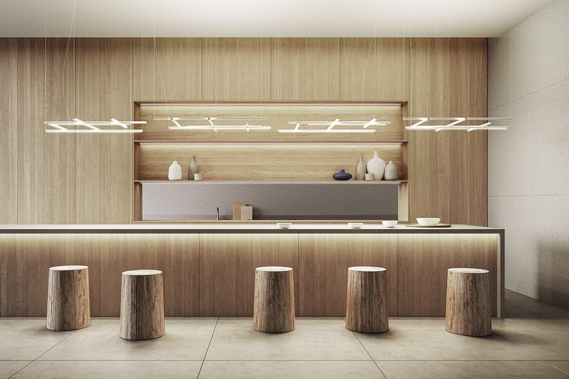 LED aluminium pendant lamp | Hilow by Panzeri