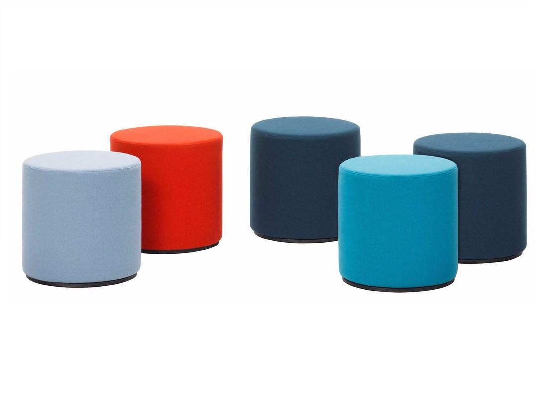 Round fabric pouf | Visiona by Vitra