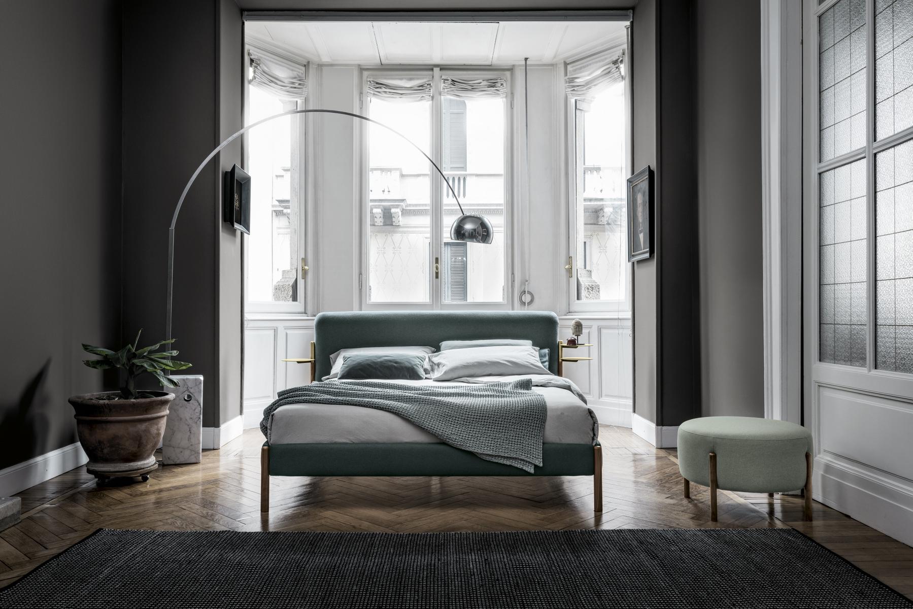 Upholstered double bed | Flag by Bolzan letti