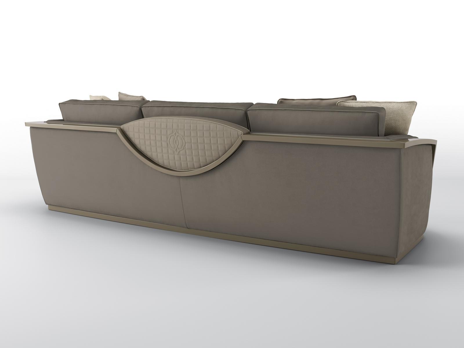 4 seater velvet sofa | Gatsby by Bruno Zampa