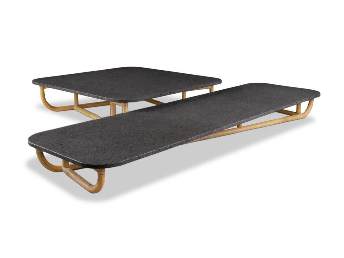 Low rectangular coffee table for living room | Malacca by Baxter