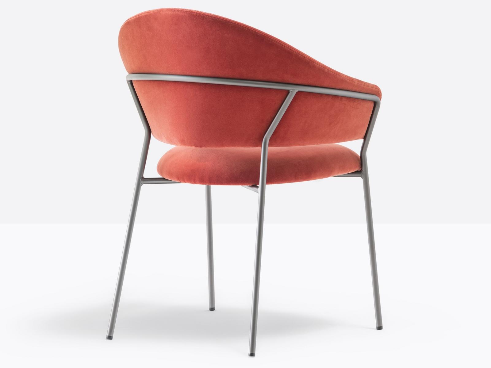 Upholstered fabric chair with armrests | Jazz 3716 by Pedrali