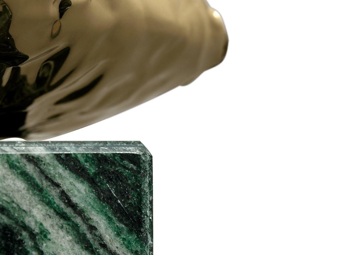 Square marble coffee table | Stonehenge Laponia Green by Boca Do Lobo