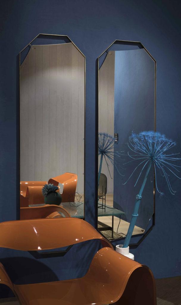 Square metal mirror | Pinch by Fiam