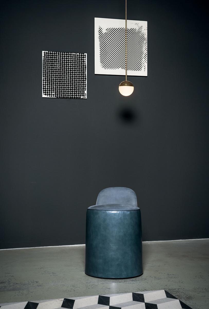 Leather easy chair | Nina by Baxter