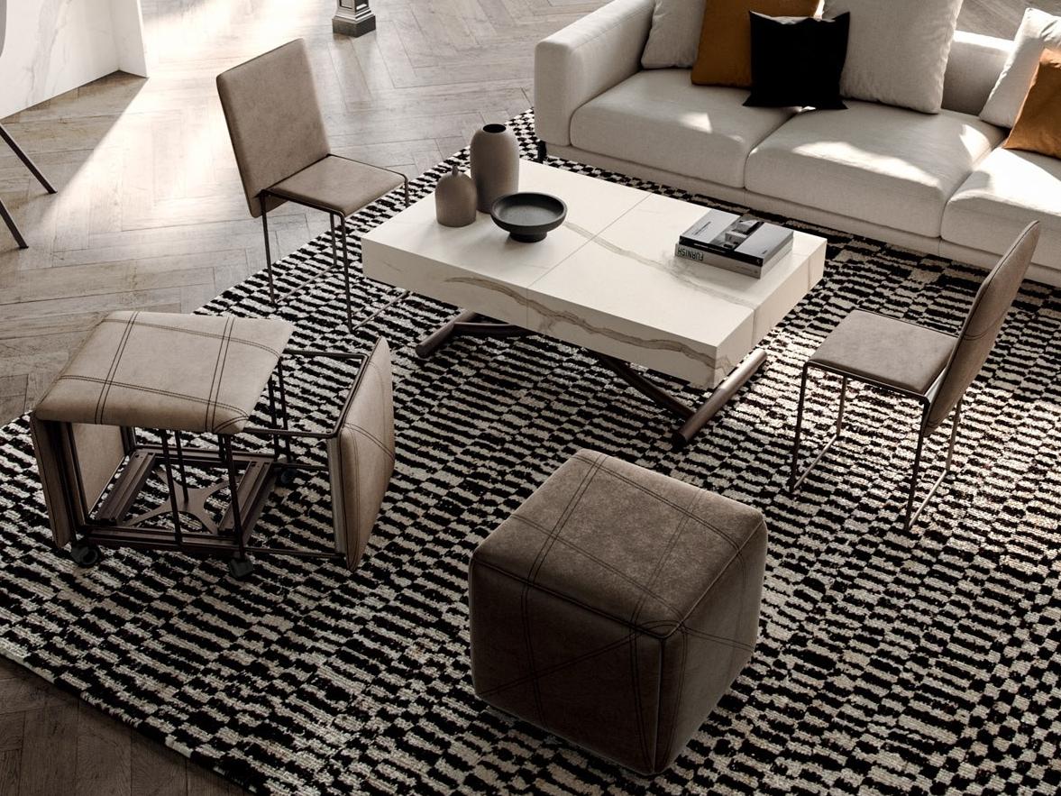 Leather chair / pouf | Cubix by Ozzio Italia