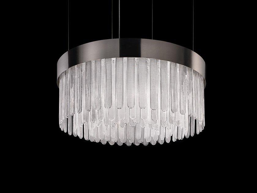 Handmade incandescent metal pendant lamp | Impero & Deco Ve 1150 S12 by Masiero