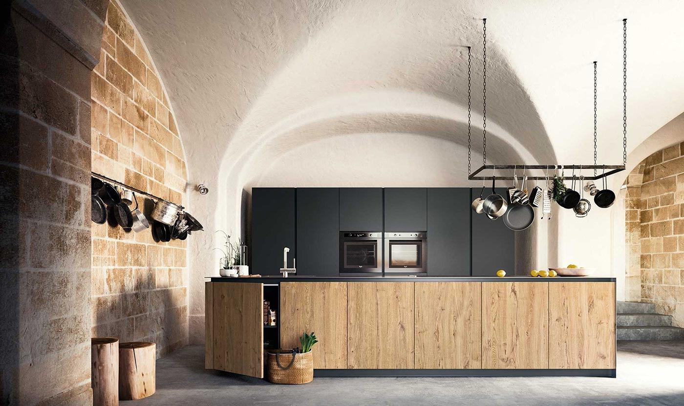 Fenix kitchen without handles ALF Valdesign Logica L0