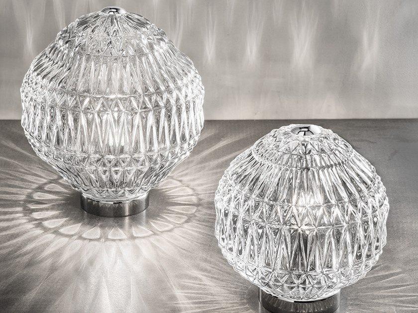 Handmade incandescent Murano glass table lamp | Glass Ve 1050 Tl1 G / Tl1p by Masiero