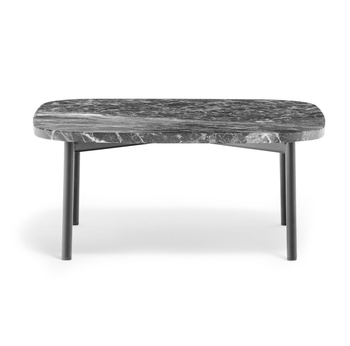 Square marble coffee table | Buddy 59x59 by Pedrali