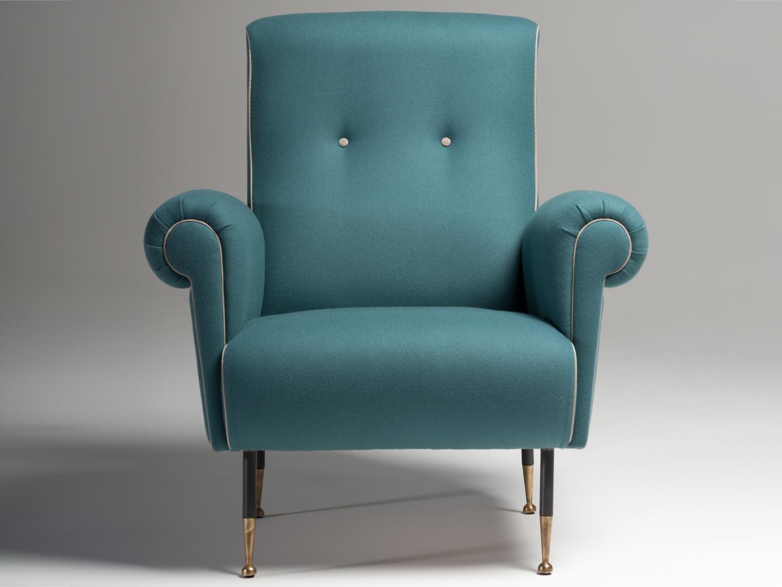 Wool armchair with armrests | Pulce by Mantellassi 1926