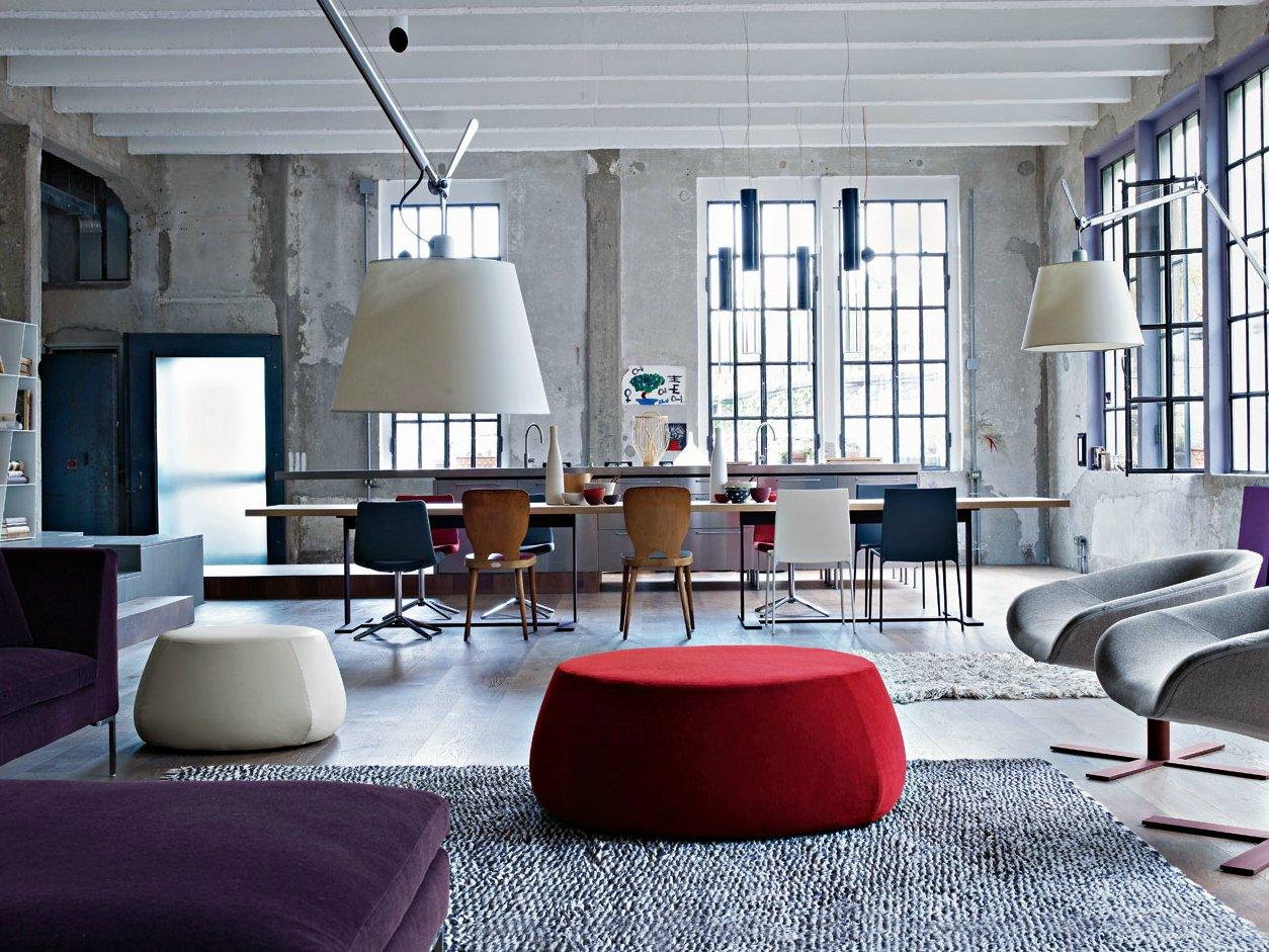 Round fabric pouf | Fat Sofa by B&B Italia