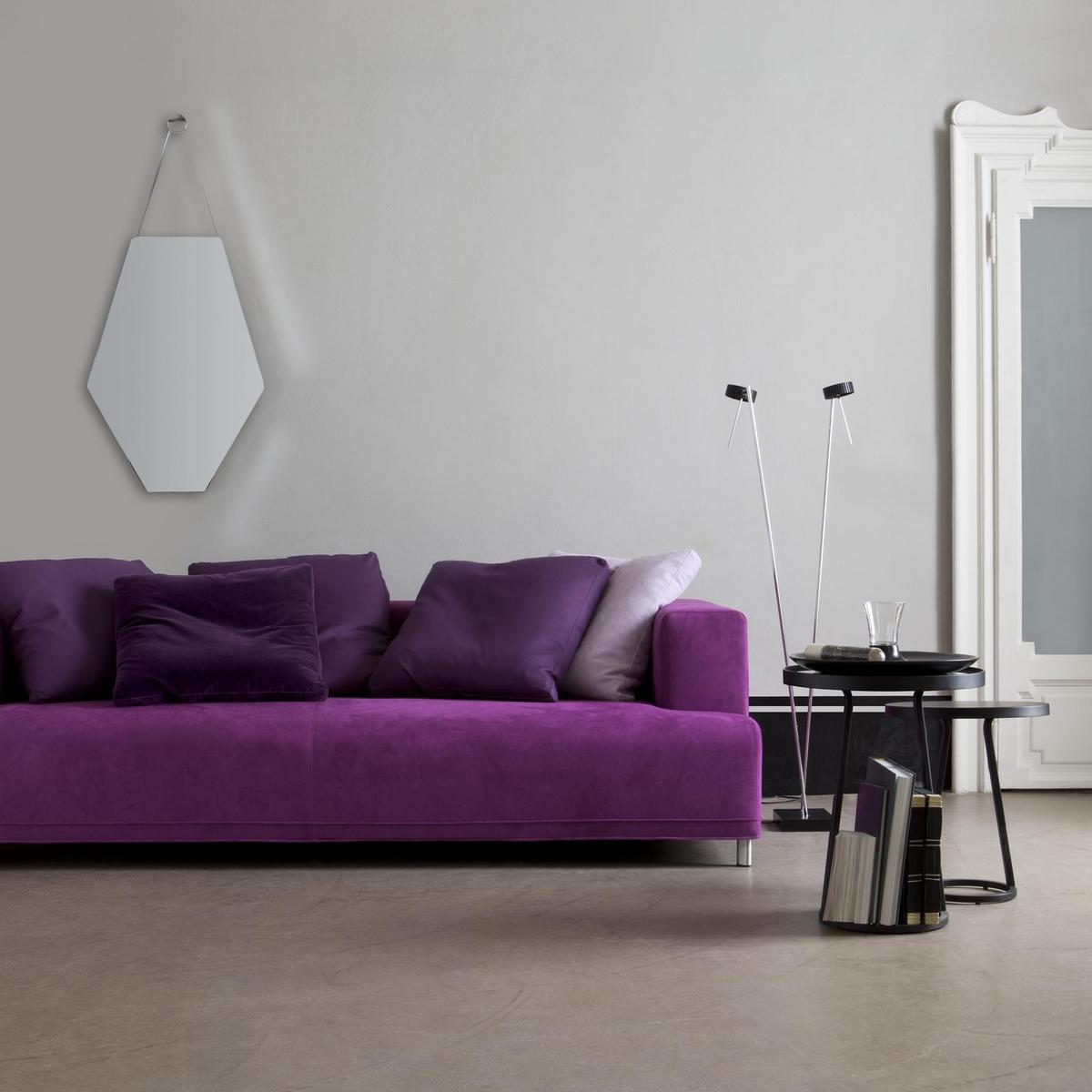 Wall-mounted glass and steel mirror | Mon Beau Miroir by Ligne Roset