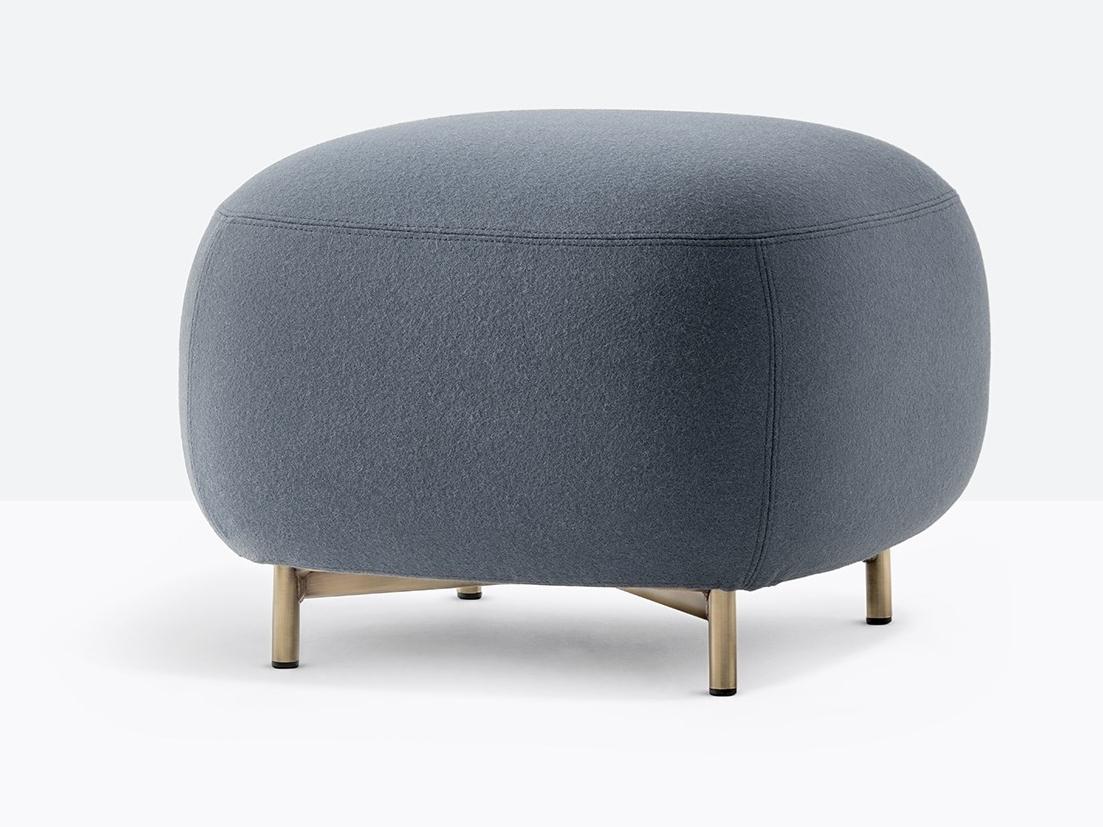 Upholstered square fabric pouf | Buddy 210 by Pedrali