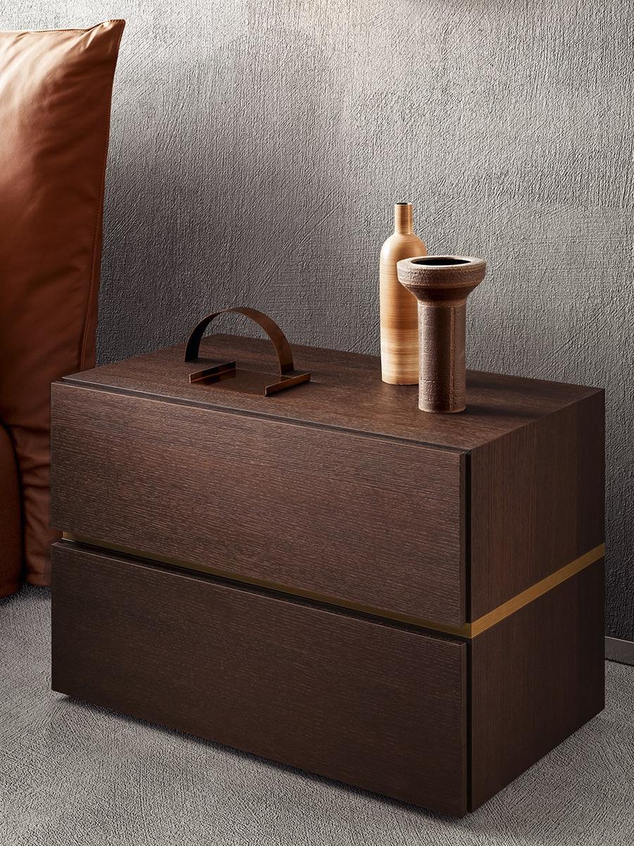 Rectangular wooden bedside table | People by Pianca