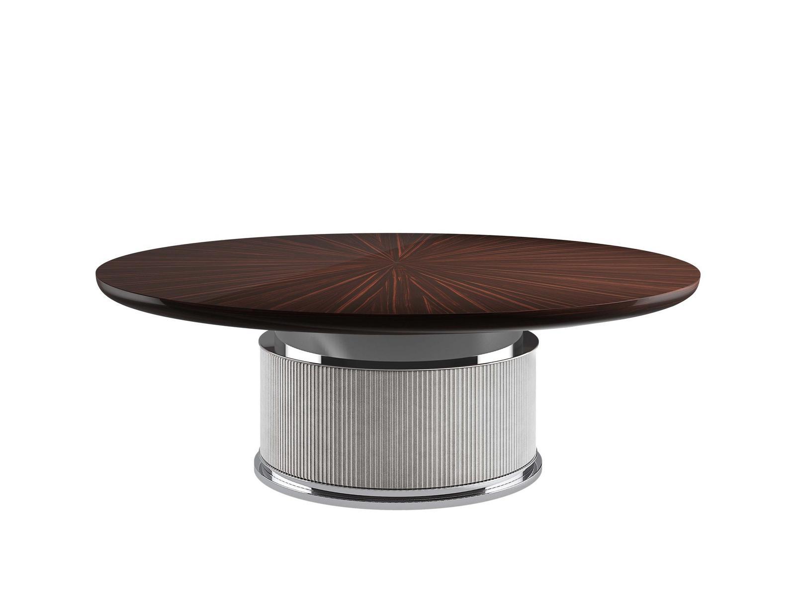Round wooden dining table | Rock T by Capital Collection