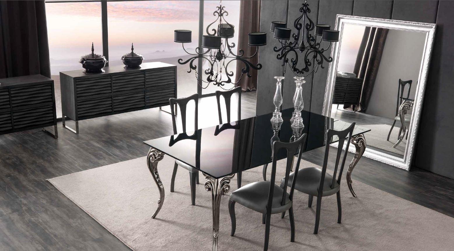 Rectangular lacquered glass table | Antares by Corte Zari