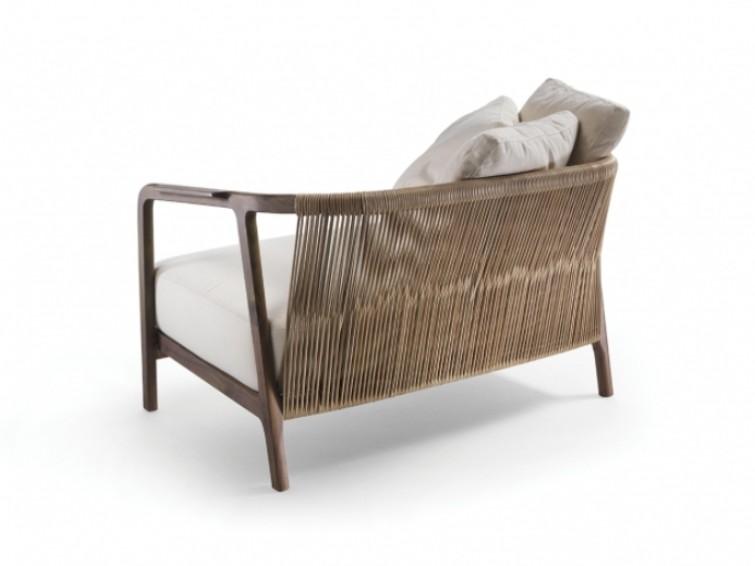 Fabric small sofa | Crono by Flexform