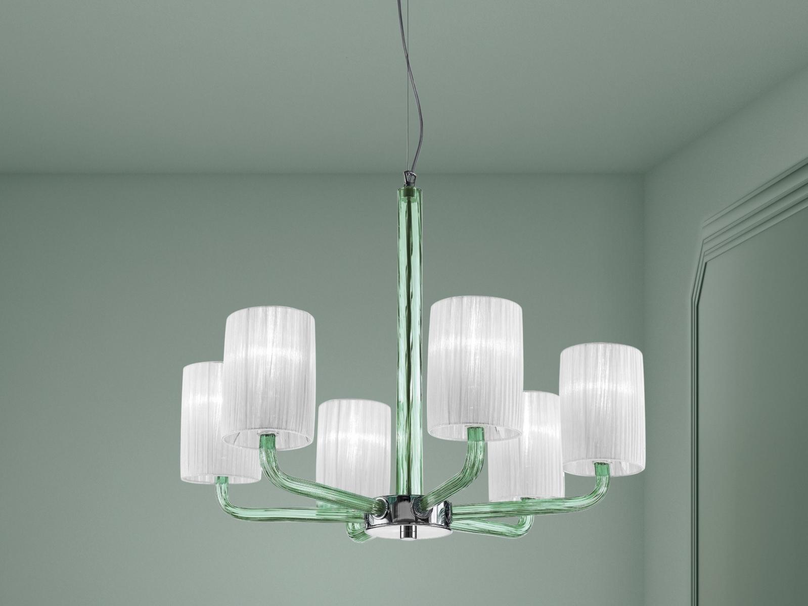 Glass chandelier | Can Can by Sylcom