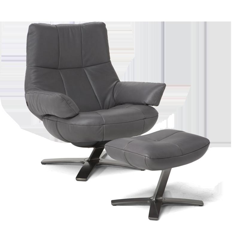 Recliner leather armchair with armrests | Re-vive Myway by Natuzzi Italia
