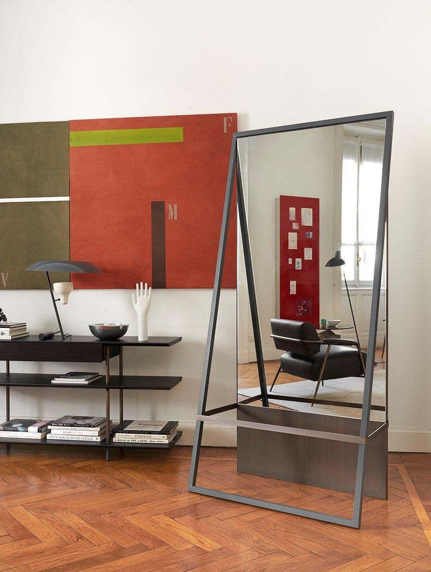 Freestanding rectangular mirror | Tale by Potocco