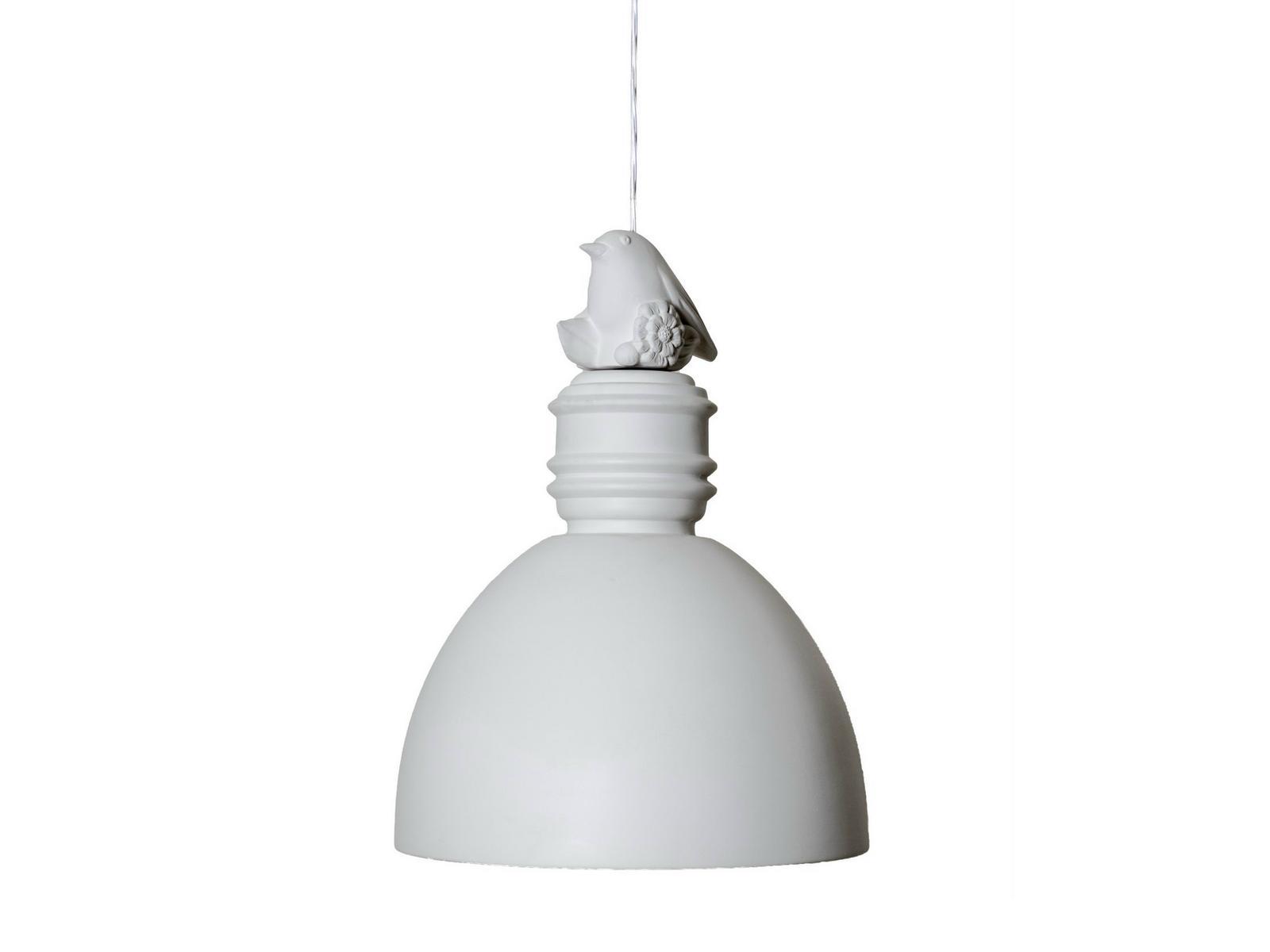 White-paste decoration for pendant lamp, little bird shaped | Pepo by Karman