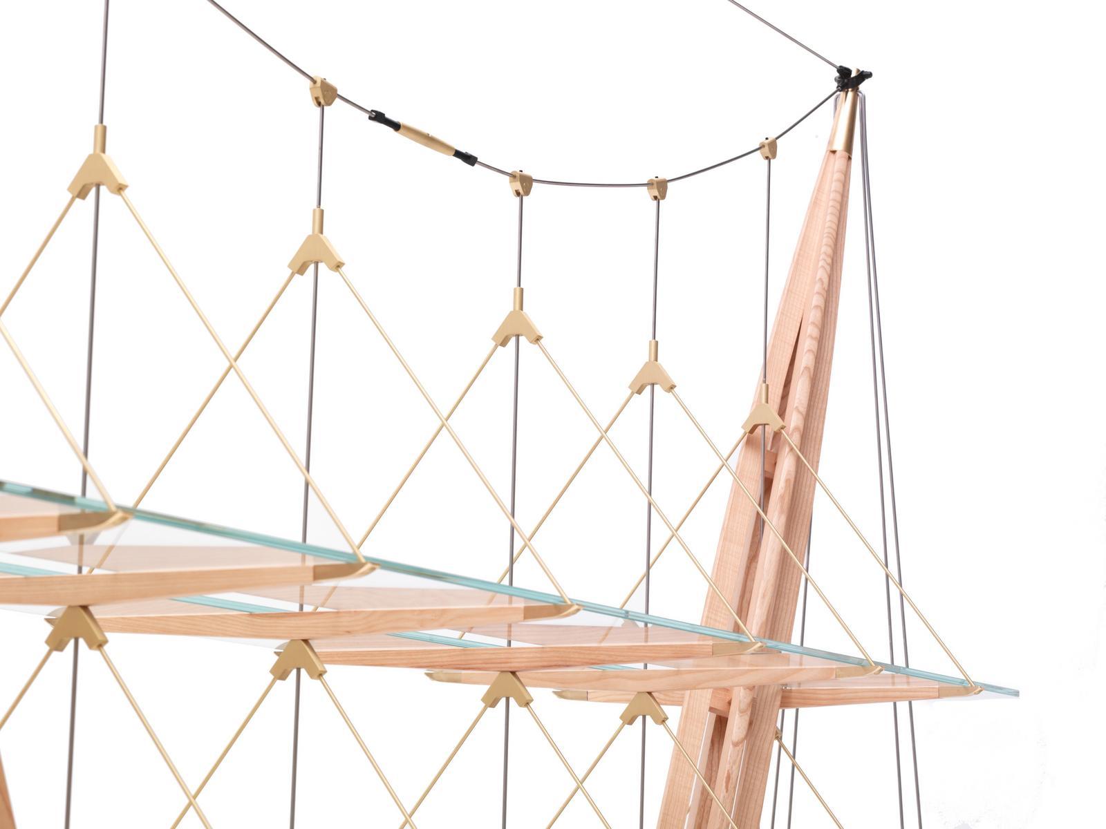 Wood and glass bookcase | 838 Veliero by Cassina